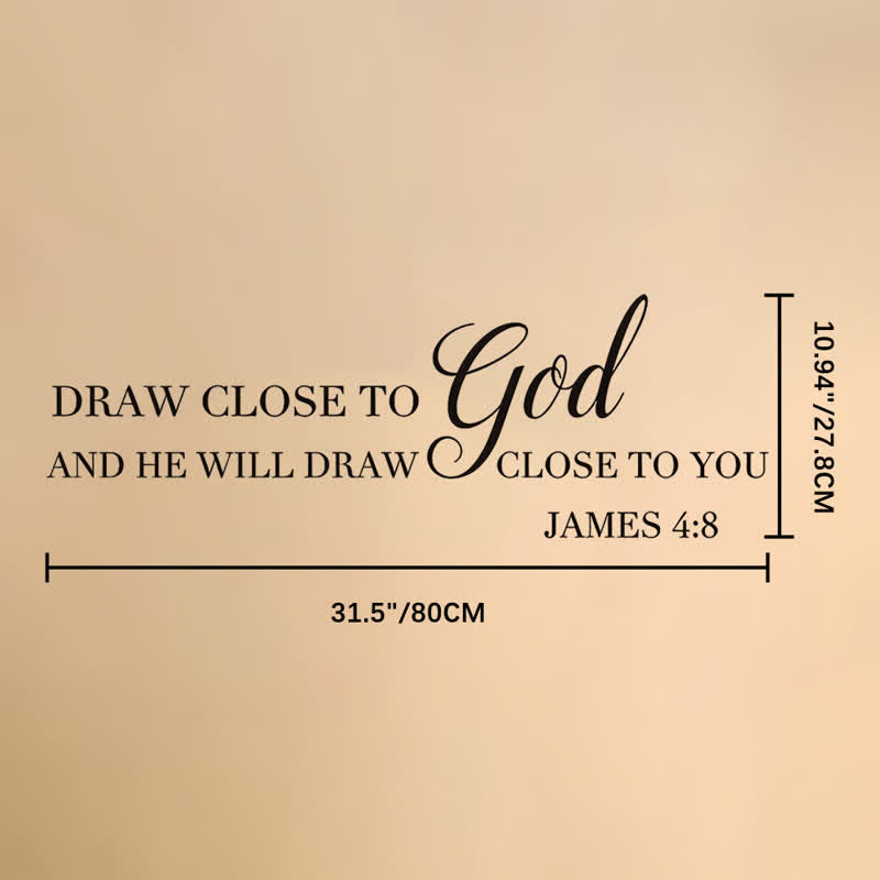Christianartworkshop Graceful Cursive Bible Quote Wall Sticker: Emblem of Heavenly Home Presence - 31.5"*10.94" / 80*27.8cm - image 7
