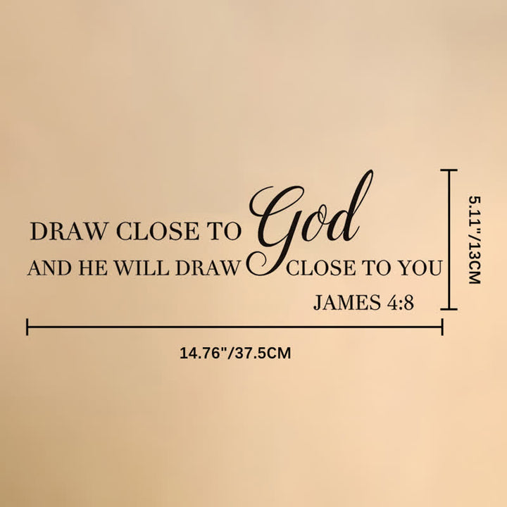 Christianartworkshop Graceful Cursive Bible Quote Wall Sticker: Emblem of Heavenly Home Presence - 14.76"*5.11" / 37.5*13cm - image 5