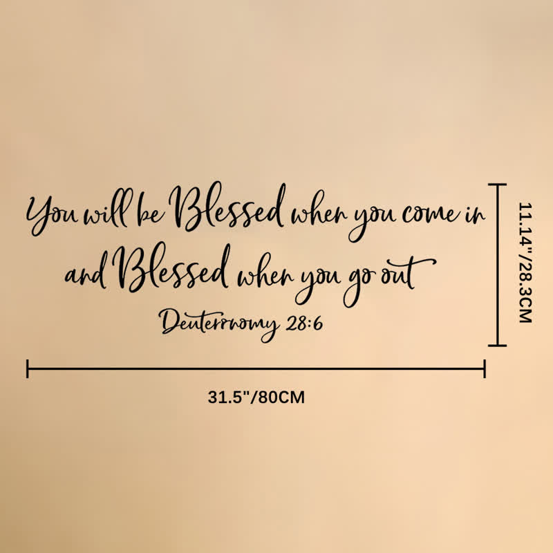 Christianartworkshop Uplifting Sacred Text Entry Wall Sticker: Bearer of Quiet Devotional Serenity - 31.5"*11.14" / 80*28.3cm - image 7