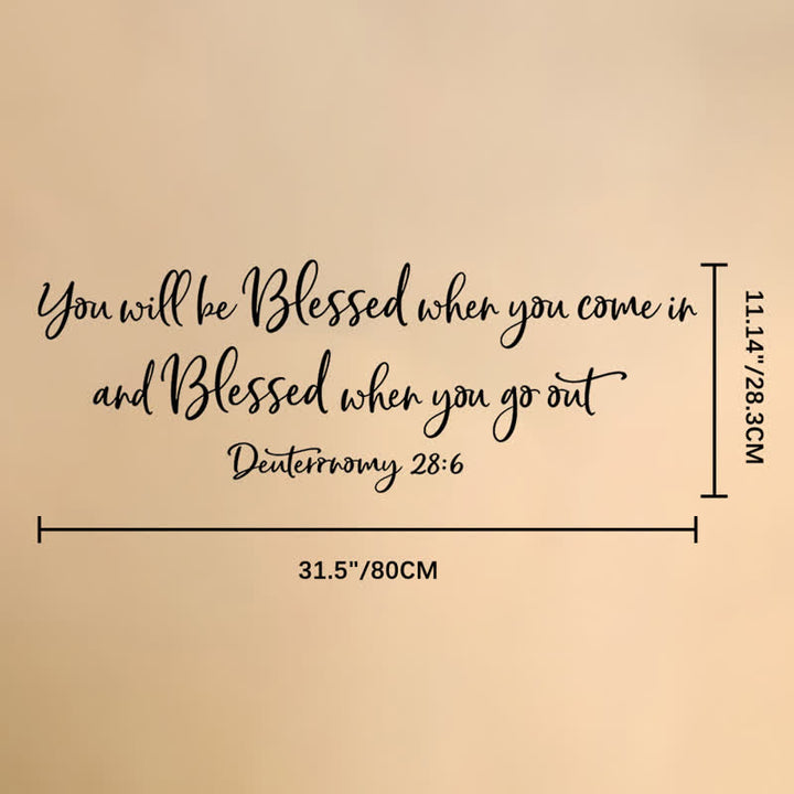 Christianartworkshop Uplifting Sacred Text Entry Wall Sticker: Bearer of Quiet Devotional Serenity - 31.5"*11.14" / 80*28.3cm - image 7