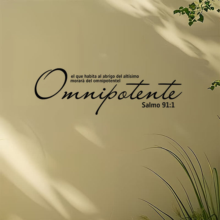 Christianartworkshop Refined Script Bible Quote Wall Sticker: Emblem of Heavenly Almighty Favor - image 5
