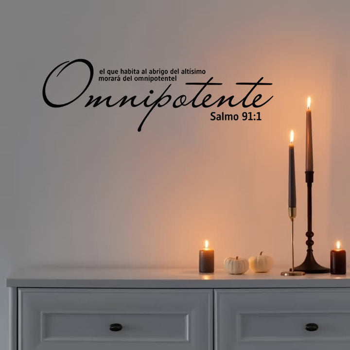Christianartworkshop Refined Script Bible Quote Wall Sticker: Emblem of Heavenly Almighty Favor - image 4
