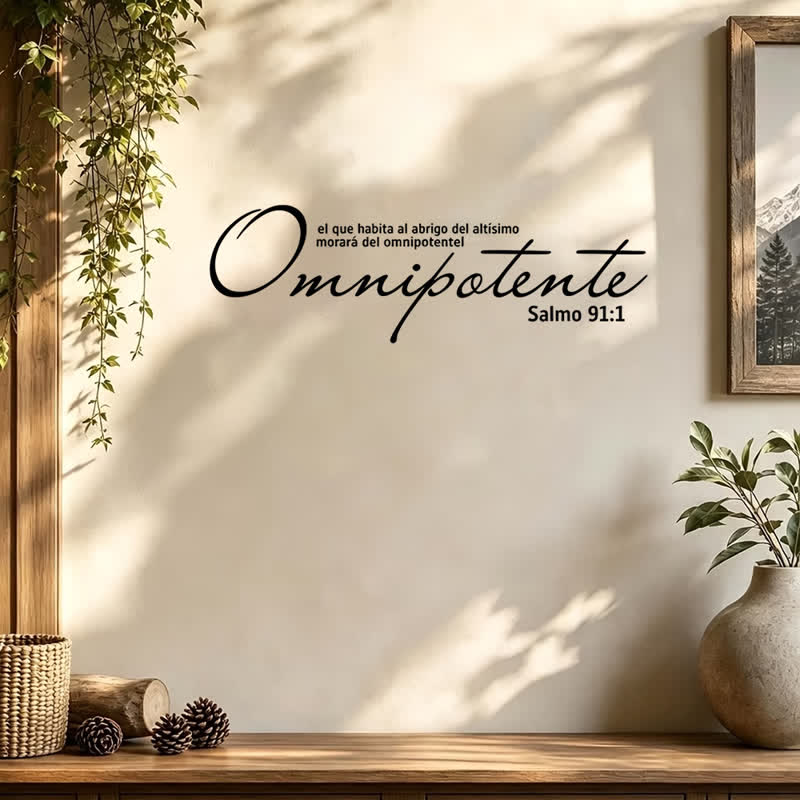Christianartworkshop Refined Script Bible Quote Wall Sticker: Emblem of Heavenly Almighty Favor - image 2