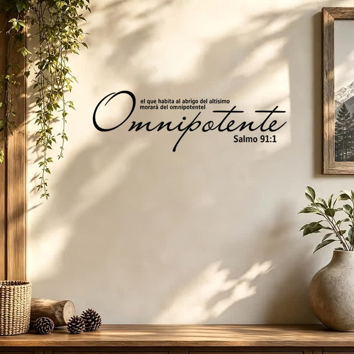 Christianartworkshop Refined Script Bible Quote Wall Sticker: Emblem of Heavenly Almighty Favor - image 2