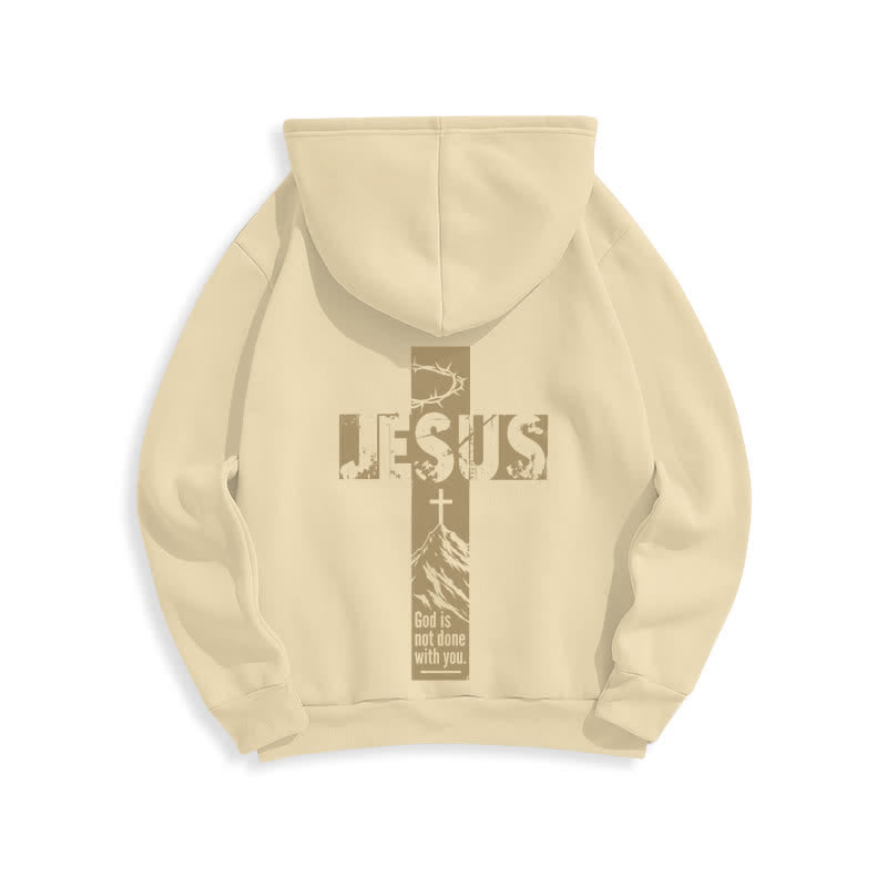 Christianartworkshop Jesus Graffiti God Is Not Done With You Hoodie - image 1