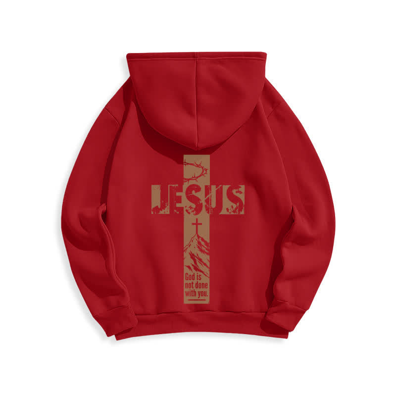 Christianartworkshop Jesus Graffiti God Is Not Done With You Hoodie - image 19