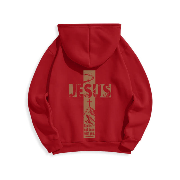 Christianartworkshop Jesus Graffiti God Is Not Done With You Hoodie - image 19