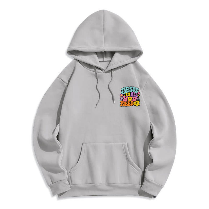 Christianartworkshop Jesus Is All You Need Graffiti Fleece Lined Hoodie - image 14