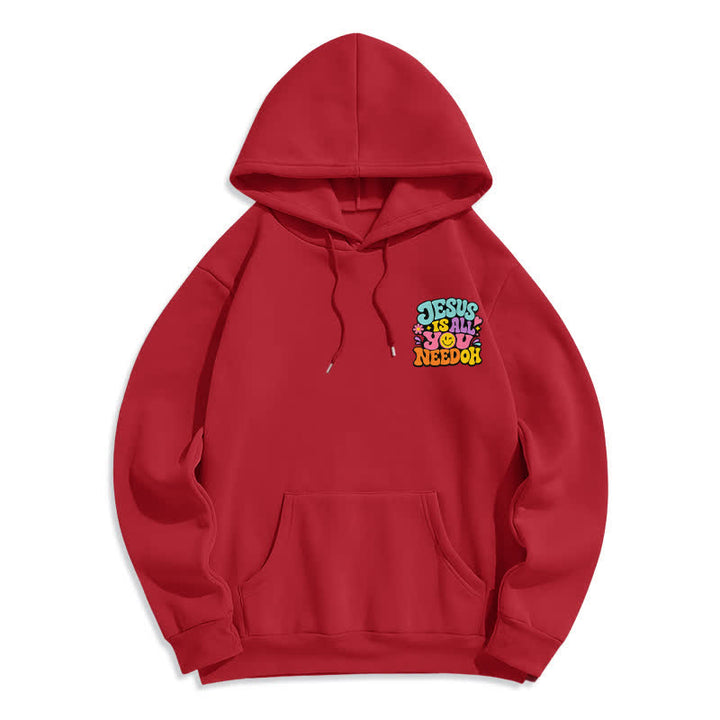 Christianartworkshop Jesus Is All You Need Graffiti Fleece Lined Hoodie - image 23