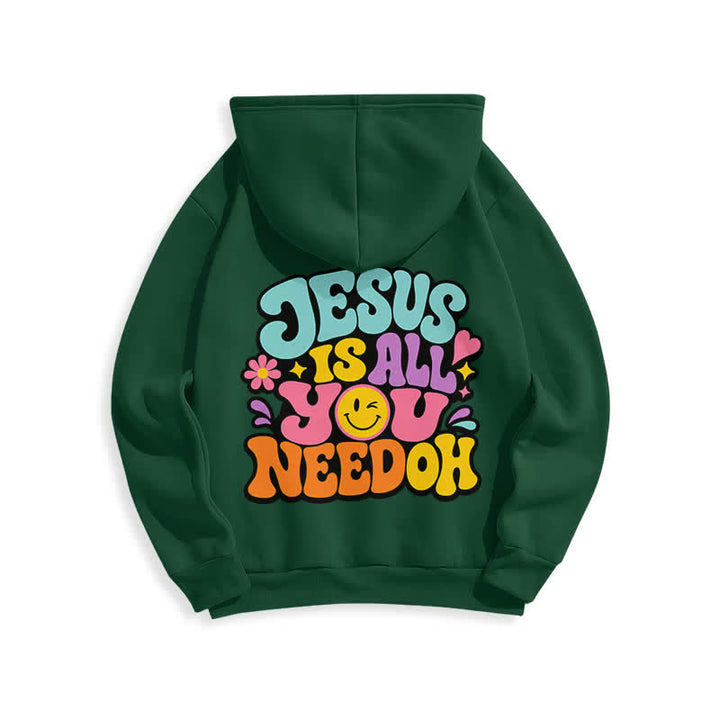 Christianartworkshop Jesus Is All You Need Graffiti Fleece Lined Hoodie - image 7