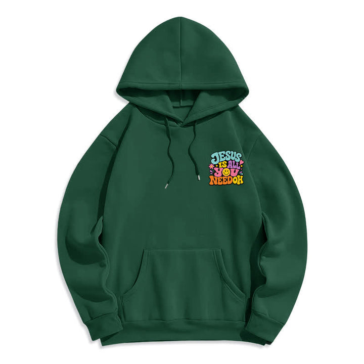 Christianartworkshop Jesus Is All You Need Graffiti Fleece Lined Hoodie - image 8