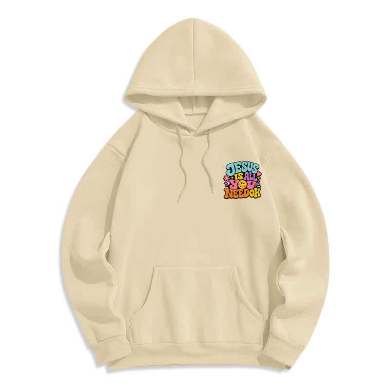 Christianartworkshop Jesus Is All You Need Graffiti Fleece Lined Hoodie - image 20