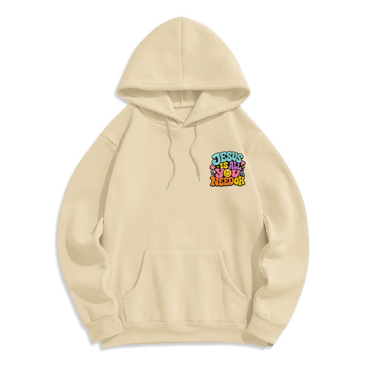 Christianartworkshop Jesus Is All You Need Graffiti Fleece Lined Hoodie - image 20