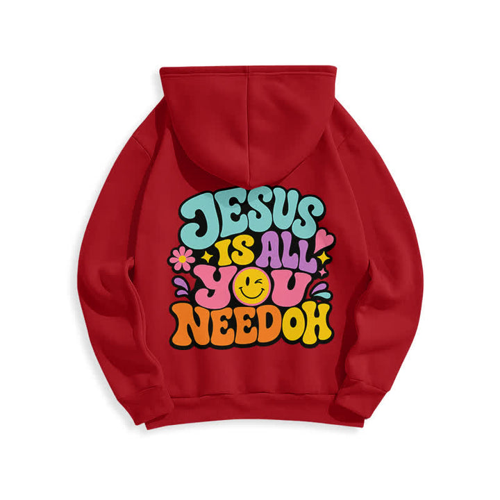 Christianartworkshop Jesus Is All You Need Graffiti Fleece Lined Hoodie - image 22