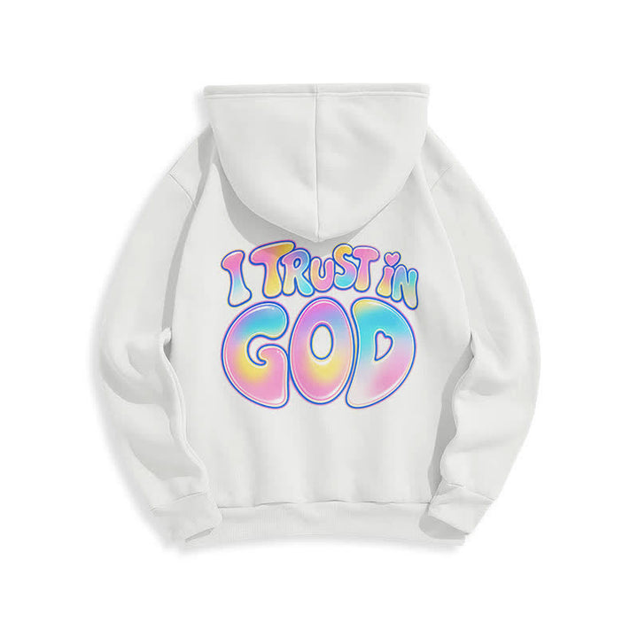 Christianartworkshop Trust In God Pastel Graffiti Oversized White Hoodie - image 1