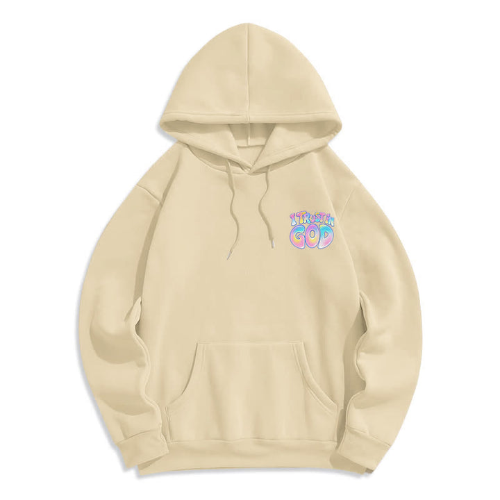 Christianartworkshop Trust In God Pastel Graffiti Oversized White Hoodie - Beige - 2XL - image 21