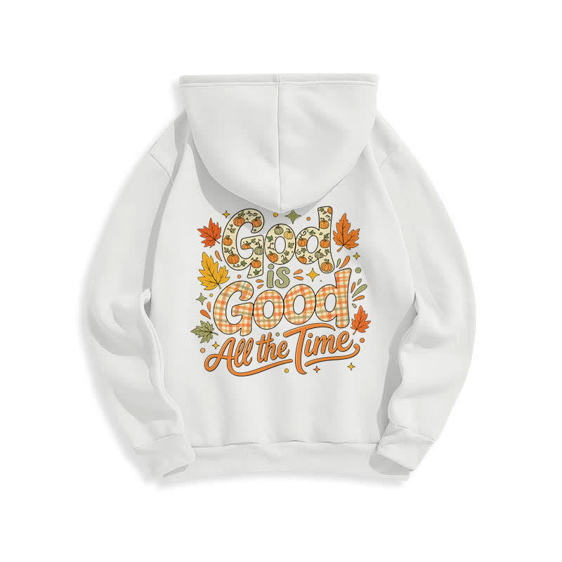 Christianartworkshop Good Is Good All The Time Vintage Fall Graphic Hoodie - image 1
