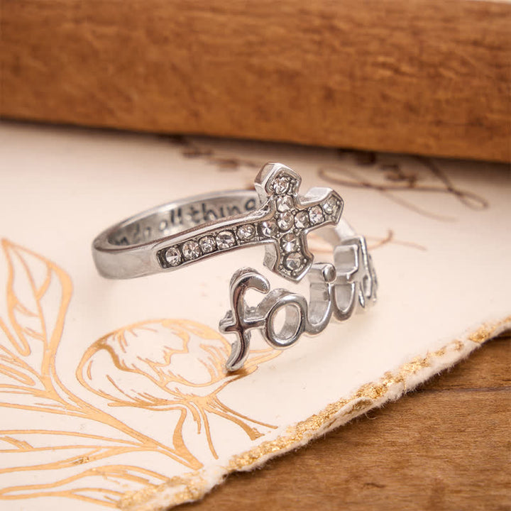 FREE Today: I Can Do All Things Engraved Faith Cross Ring: Token of Gentle Divine Strength - image 5