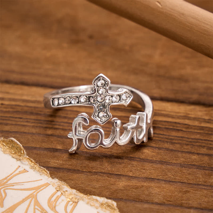 FREE Today: I Can Do All Things Engraved Faith Cross Ring: Token of Gentle Divine Strength - image 1