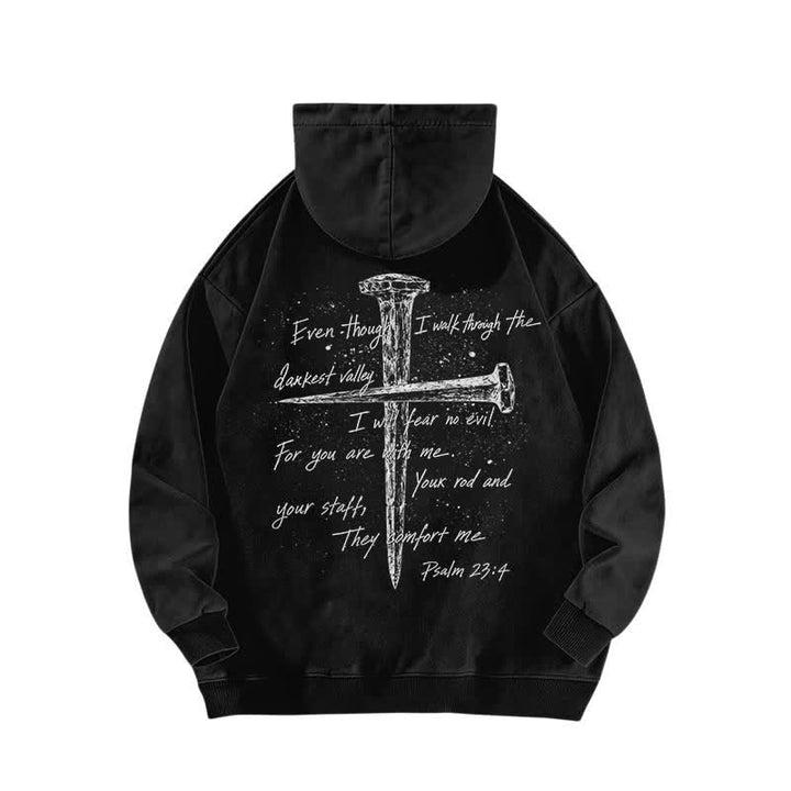 Christianartworkshop Crown Of Thorns Portrait Black Street Washed Hoodie - image 1