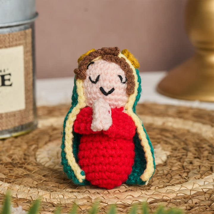 Christianartworkshop Cozy Yarn Crochet Our Lady of Guadalupe Doll: Bearer of Soft Divine Tenderness - image 2