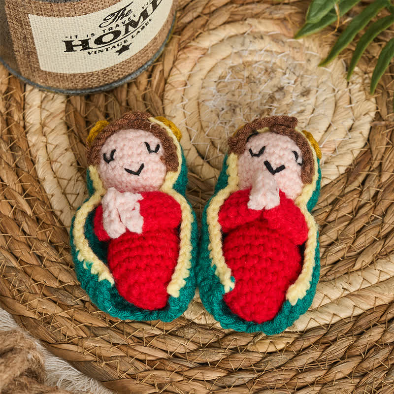 Christianartworkshop Cozy Yarn Crochet Our Lady of Guadalupe Doll: Bearer of Soft Divine Tenderness - image 1