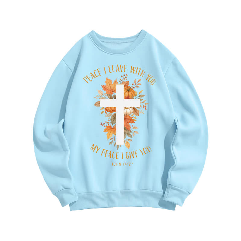 Christianartworkshop Jesus Autumn Pumpkin Graphic Cozy Fleece Sweatshirt - image 13