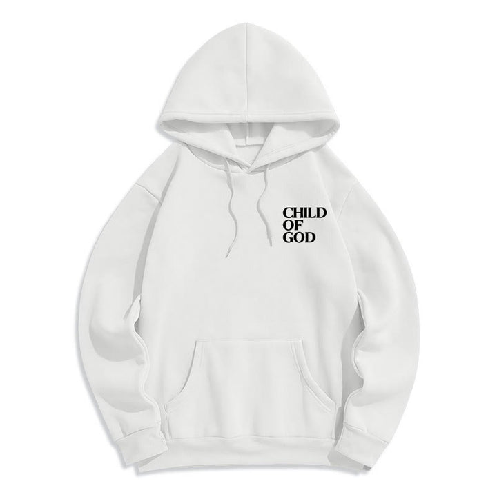 Christianartworkshop Child Of God Minimalist Statement Pullover Fleece Lined Polyester Hoodie - image 2