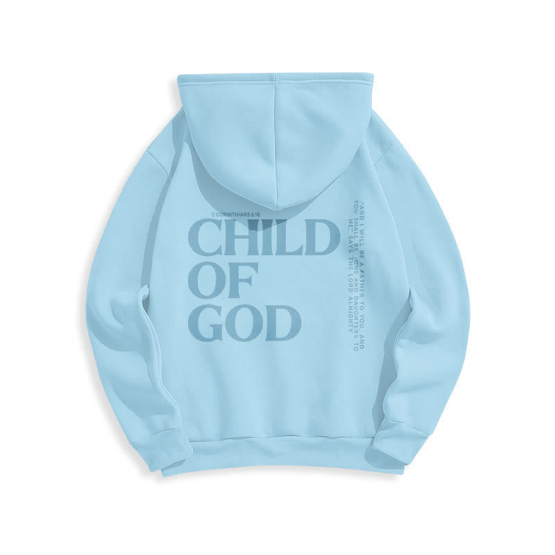 Christianartworkshop Child Of God Minimalist Statement Pullover Fleece Lined Polyester Hoodie - image 10