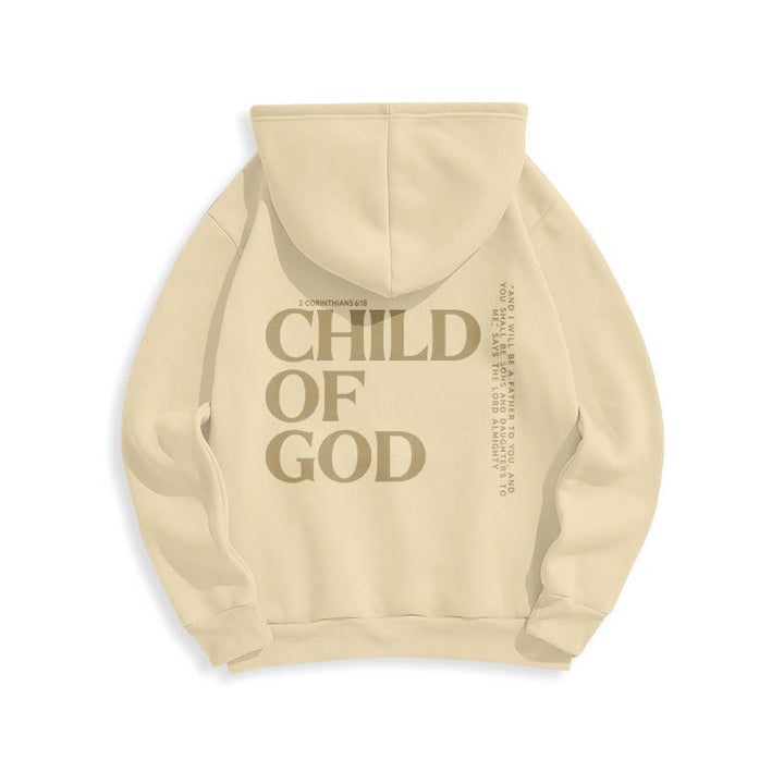 Christianartworkshop Child Of God Minimalist Statement Pullover Fleece Lined Polyester Hoodie - image 17