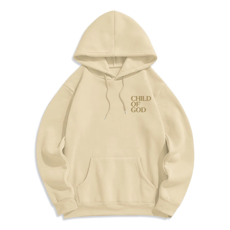 Christianartworkshop Child Of God Minimalist Statement Pullover Fleece Lined Polyester Hoodie - image 16