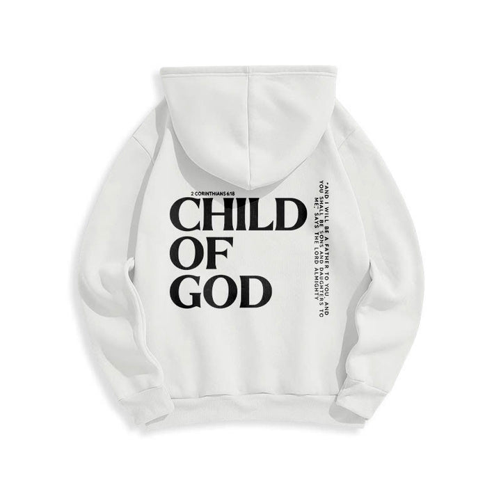 Christianartworkshop Child Of God Minimalist Statement Pullover Fleece Lined Polyester Hoodie - image 1