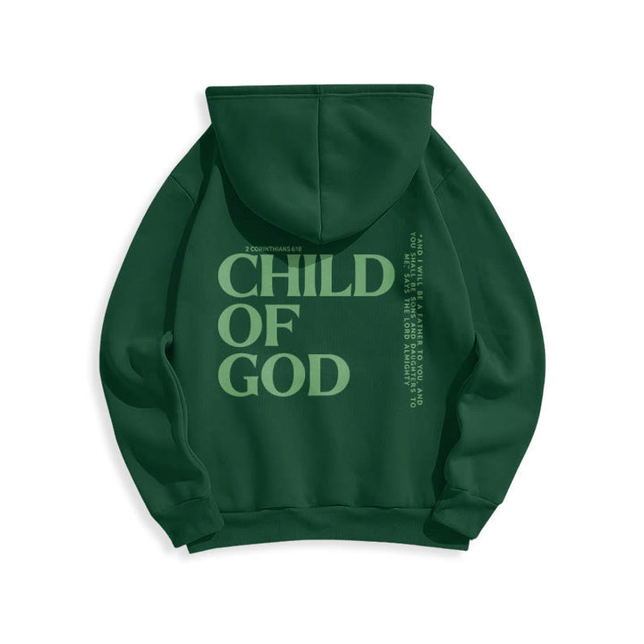 Christianartworkshop Child Of God Minimalist Statement Pullover Fleece Lined Polyester Hoodie - image 22