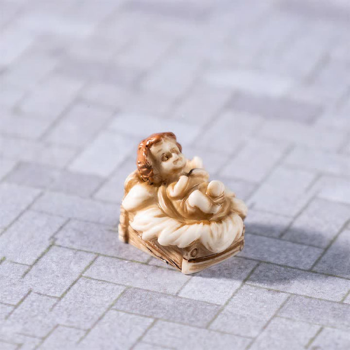 FREE Today: Vintage Resin Nativity Figurine Set: Emblem of Gentle Holy Birth Story - image 12