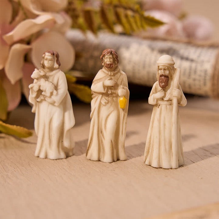 FREE Today: Vintage Resin Nativity Figurine Set: Emblem of Gentle Holy Birth Story - image 5