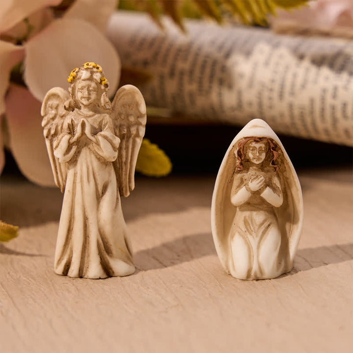 FREE Today: Vintage Resin Nativity Figurine Set: Emblem of Gentle Holy Birth Story - image 7