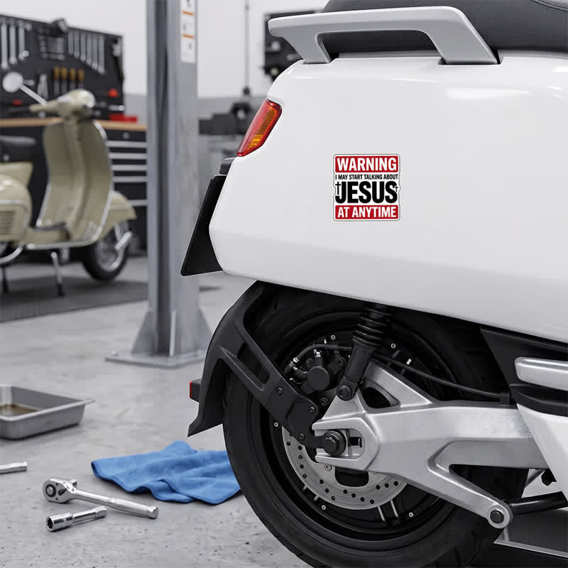 Christianartworkshop Plastic Jesus Cross Warning Car Sticker: Icon of Warm Heavenly Blessing - image 10