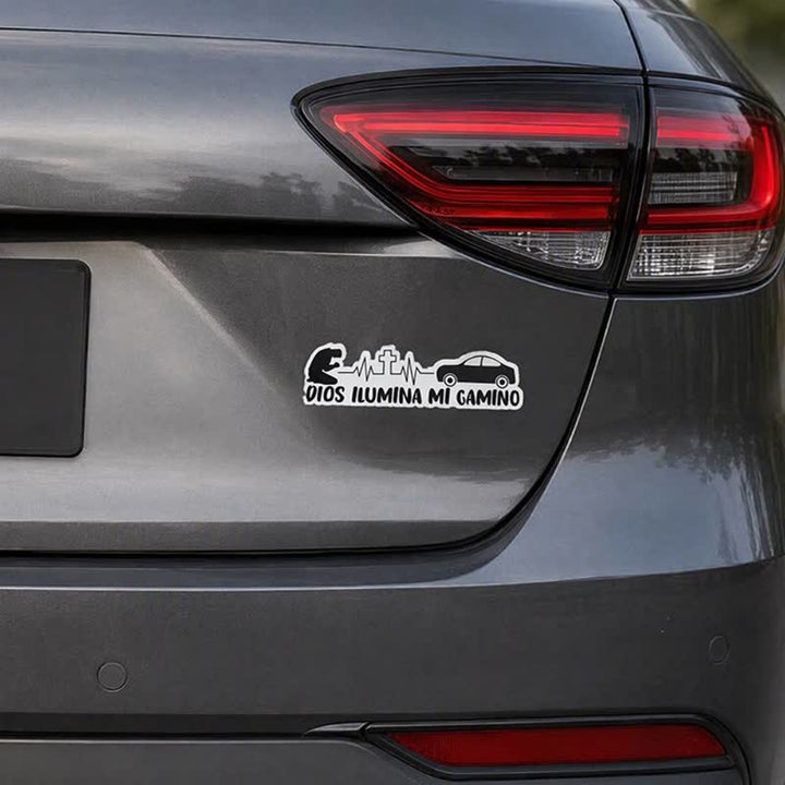 Christianartworkshop Spanish Blessing Cross Heartbeat Car Sticker: Token of Gentle Divine Light - image 7