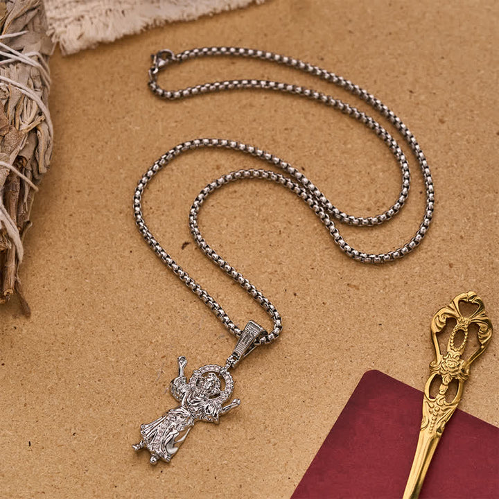 FREE Today: Ornate Divine Child Jesus Wheat Chain Necklace: Icon of Quiet Sacred Serenity - image 6