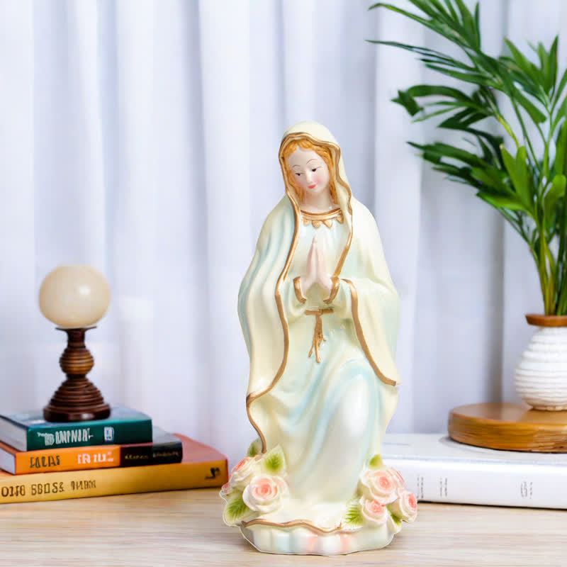Christianartworkshop Flowing Robe Our Lady Resin Decor: Heavenly Guardian for Home Altar - image 5