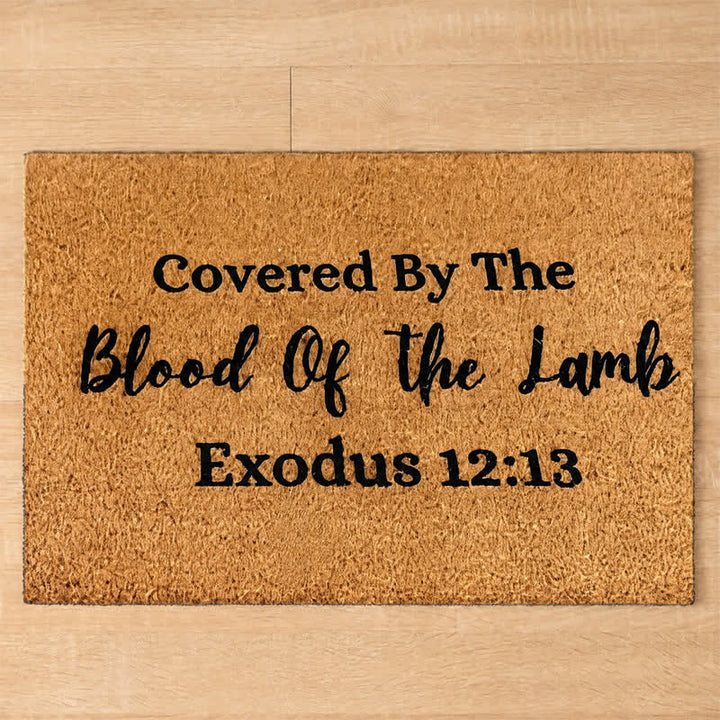 Christianartworkshop Sacred Lamb’s Covenant Artificial Coir Doormat - image 3