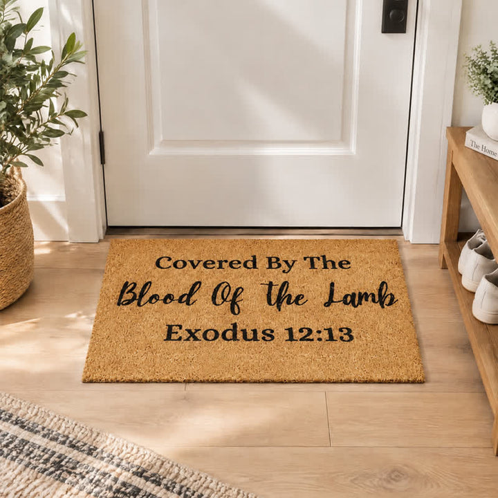 Christianartworkshop Sacred Lamb’s Covenant Artificial Coir Doormat - image 2