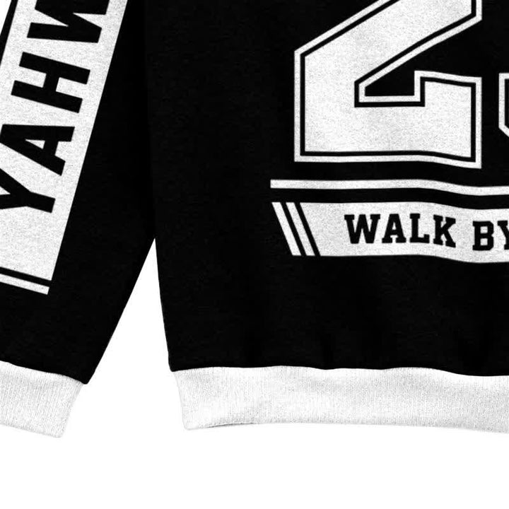 Christianartworkshop Yahweh 23 Walk By Faith Streetwear Crewneck Sweater - image 7