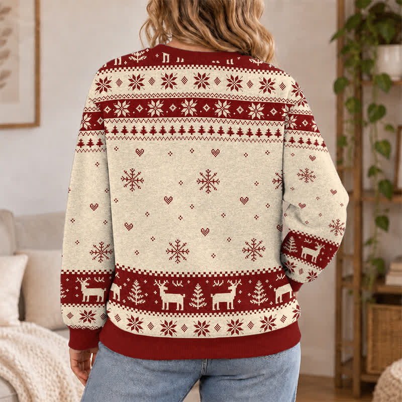 Christianartworkshop Jesus Is The Reason For The Season Festive Knit Sweater - image 5