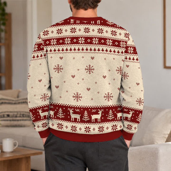 Christianartworkshop Jesus Is The Reason For The Season Festive Knit Sweater - image 3