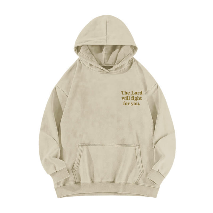 Christianartworkshop Be Still Floral Front And Back Washed Hoodie - image 5