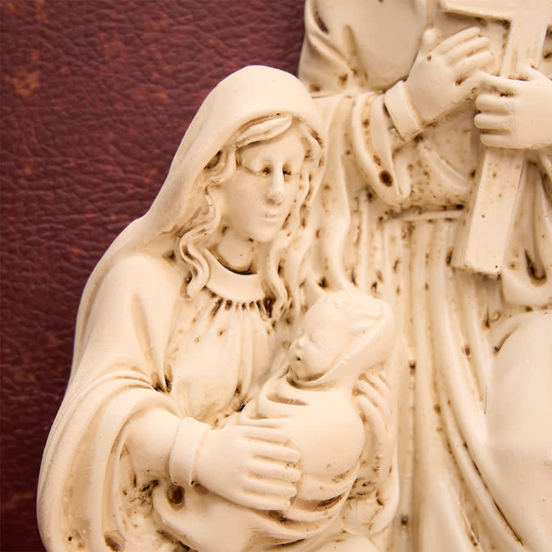 Christianartworkshop Detailed Relief Nativity Sculpture Holy Water Font: Token of Abiding Divine Unity - image 2