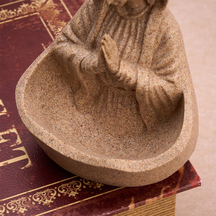 Christianartworkshop Praying Our Lady Tabletop Holy Water Font: Amulet of Constant Sacred Calm - image 4