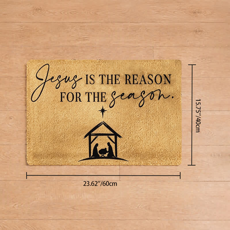 Christianartworkshop Nativity Scene Star Scripture Quote Coir Doormat - 15.75''*23.62''/40*60cm - image 7