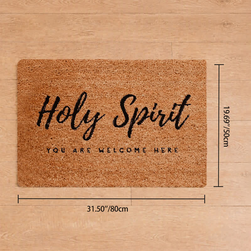 Christianartworkshop Hand Lettered Holy Spirit Entryway Coir Doormat - 19.69''*31.5''/50*80cm - image 8